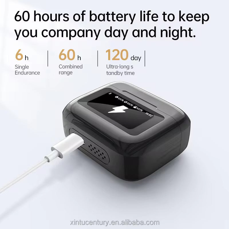 M30 Earpods With Touchscreen Display 18Hr Battery