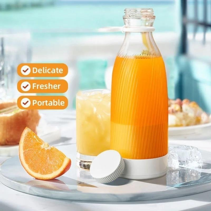 Multi Functional Portable Blender Electric Juicer Household Fruit Mixers USB Rechargeable Blender Juice Cup Bottle 6 Blades